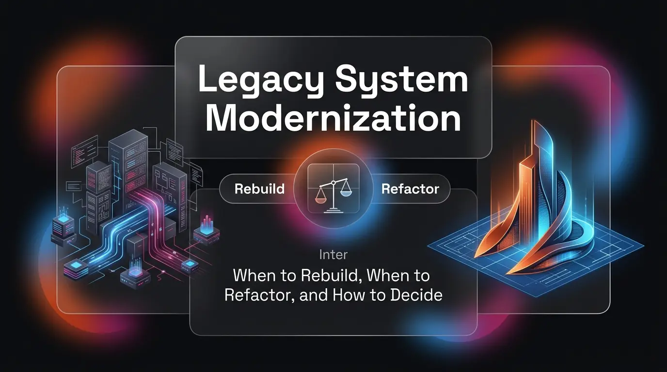 Legacy System Modernization: When to Rebuild, When to Refactor, and How to Decide