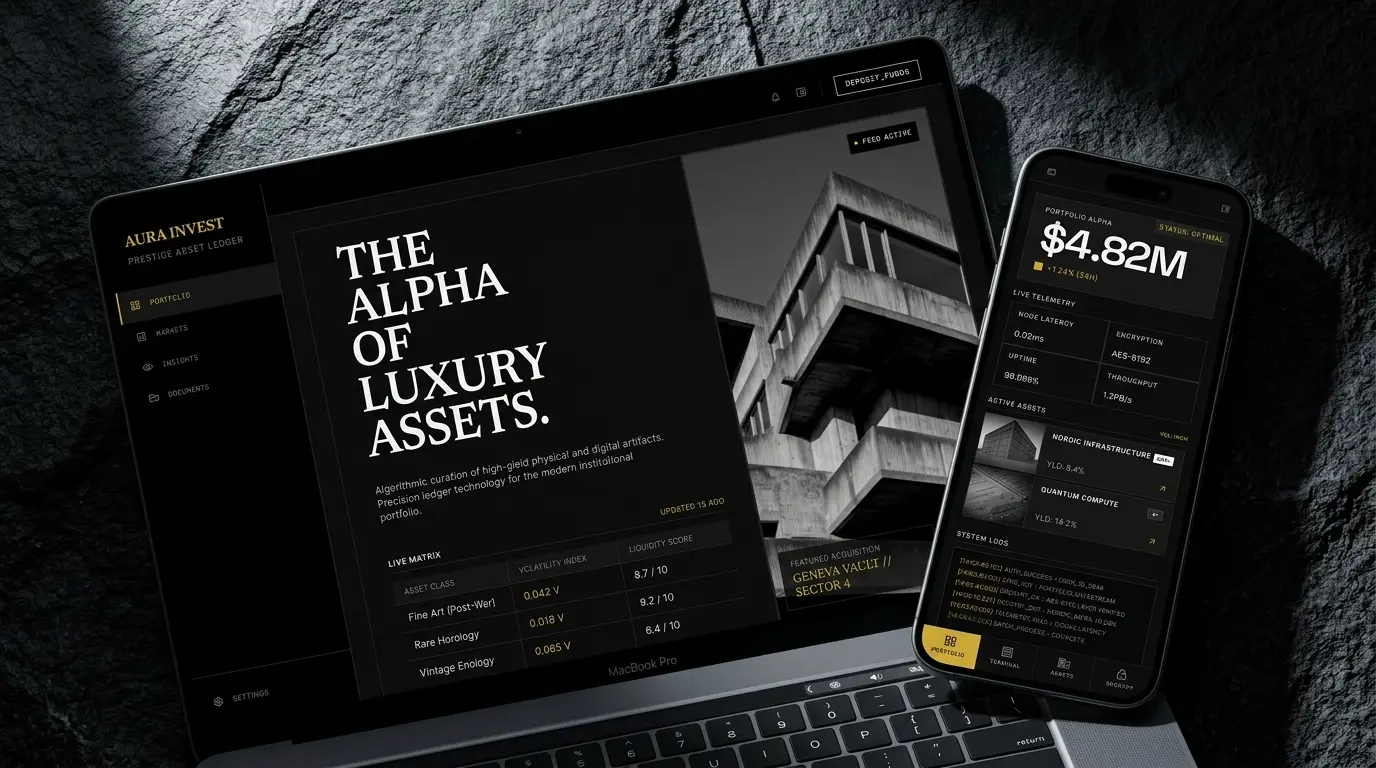 Aura Invest: AI-Driven Luxury Real Estate & Lifestyle Portal 