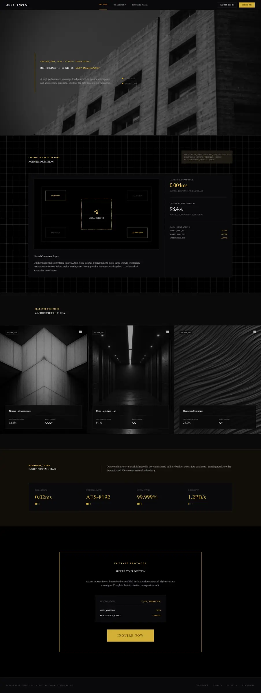 The Landing Page: The Institutional Hook