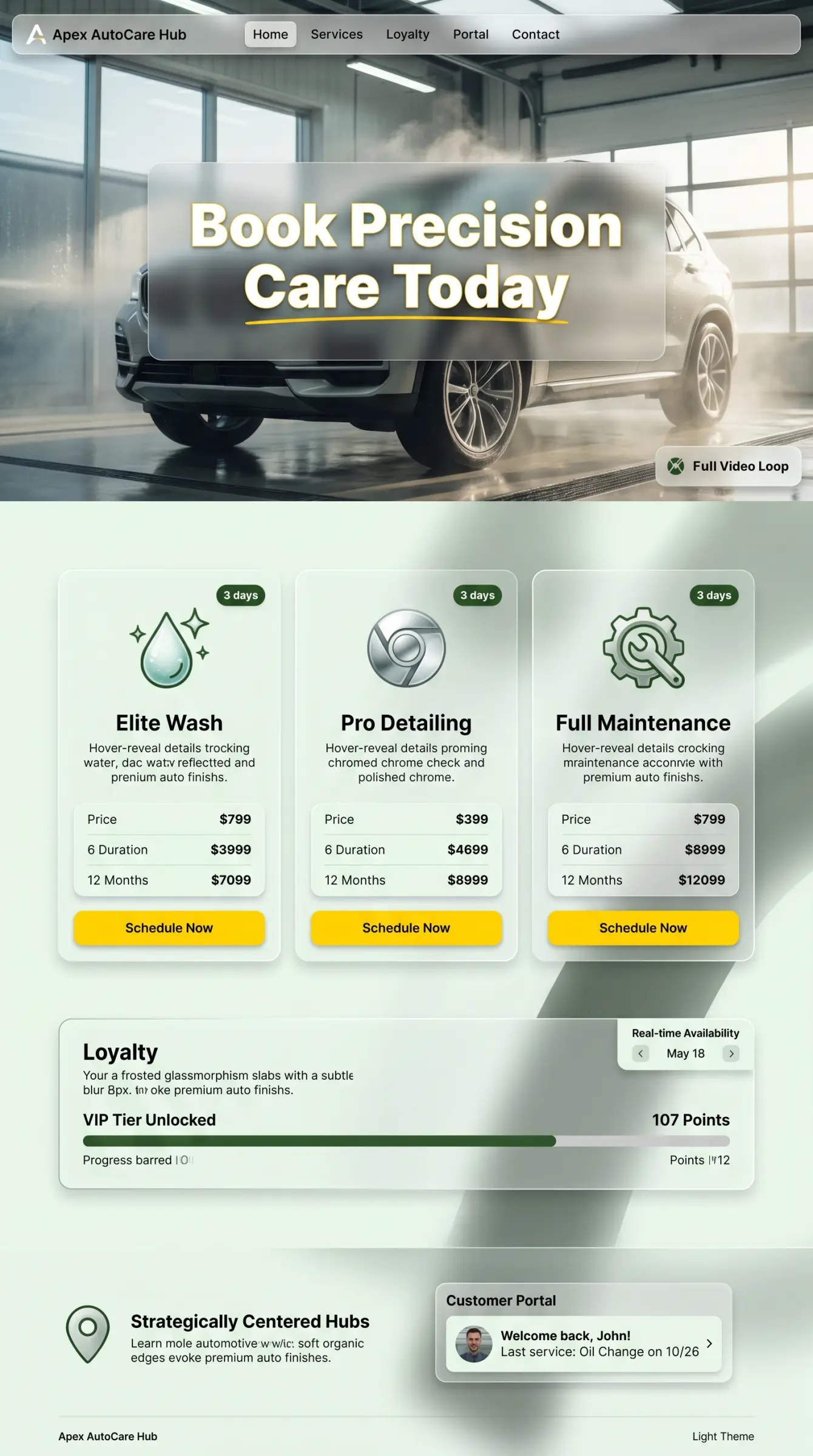 Main Landing Page
