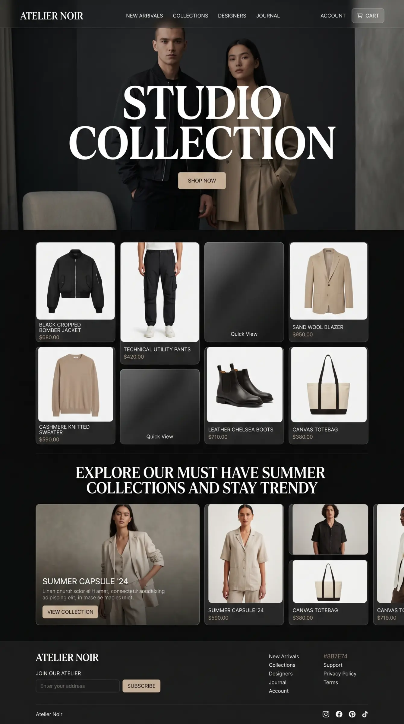 Main Landing Page
