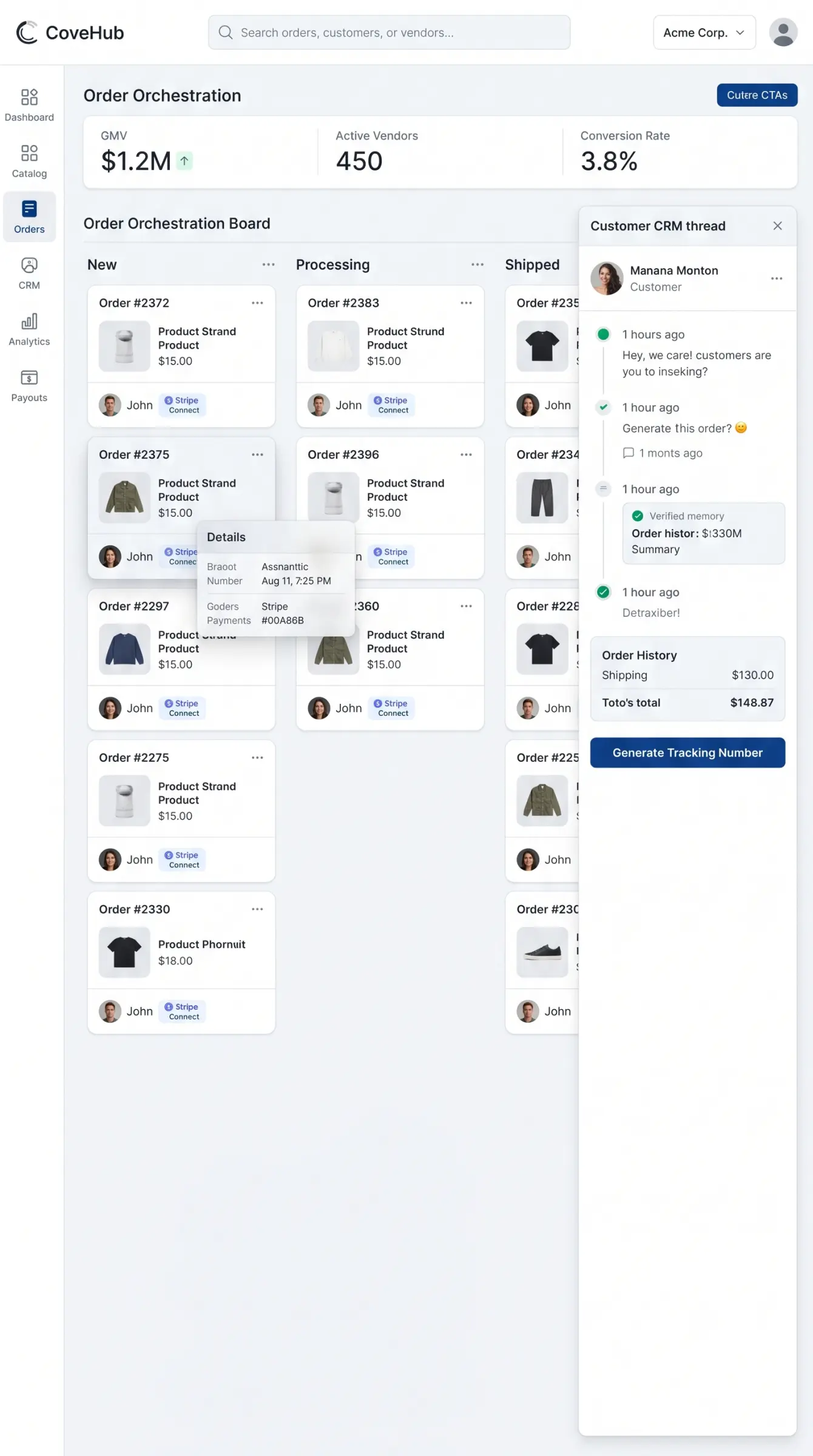 Main Landing Page
