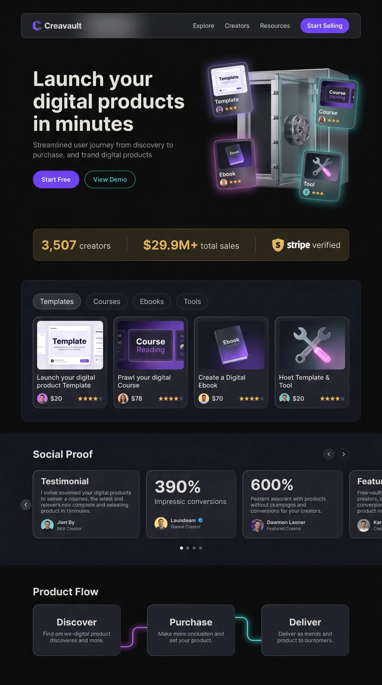 Main Landing Page