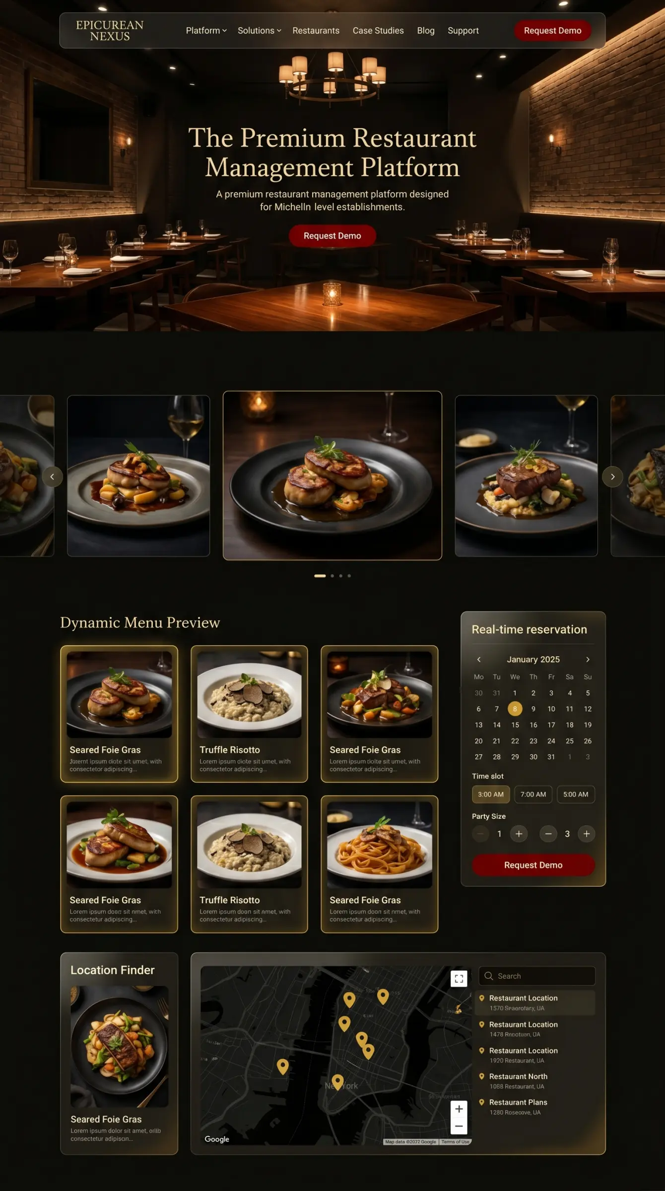 Main Landing Page