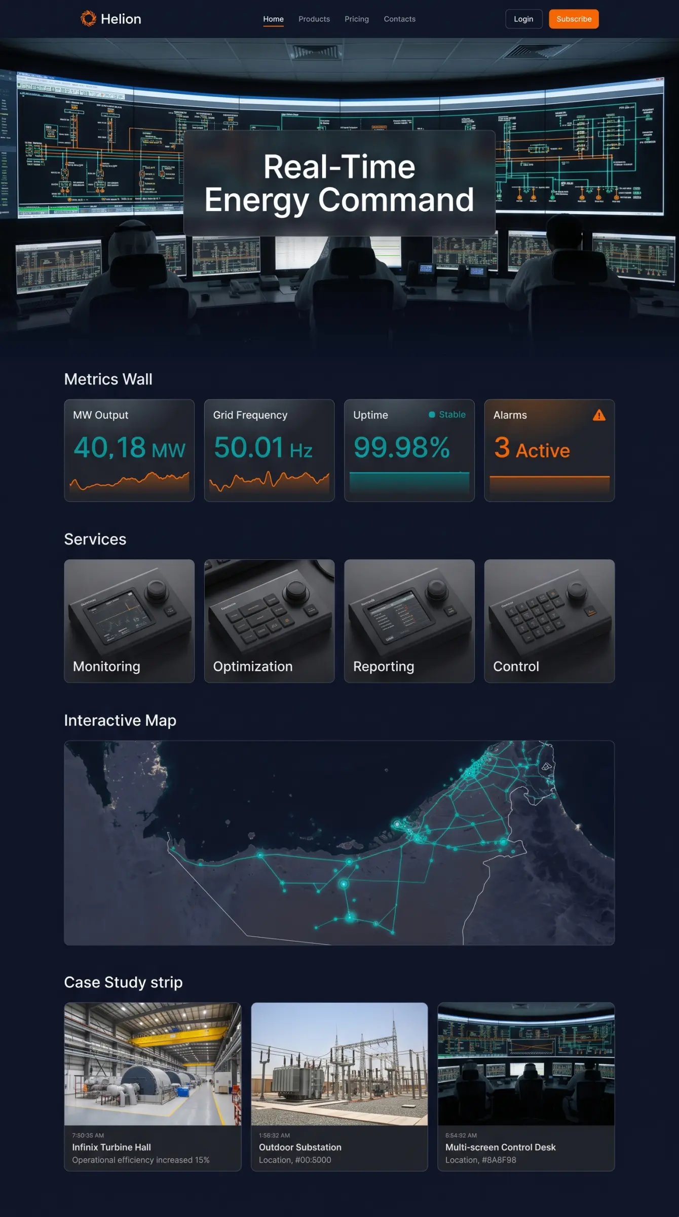 Main Landing Page