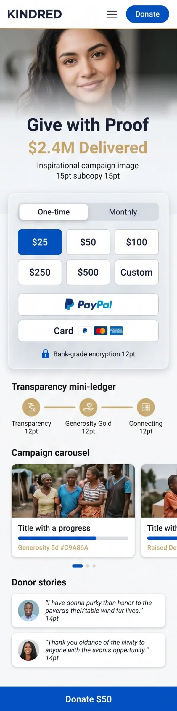 Mobile Landing Page