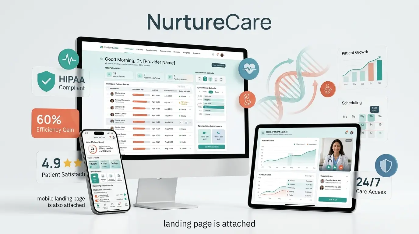 NurtureCare OB/GYN Platform — project preview