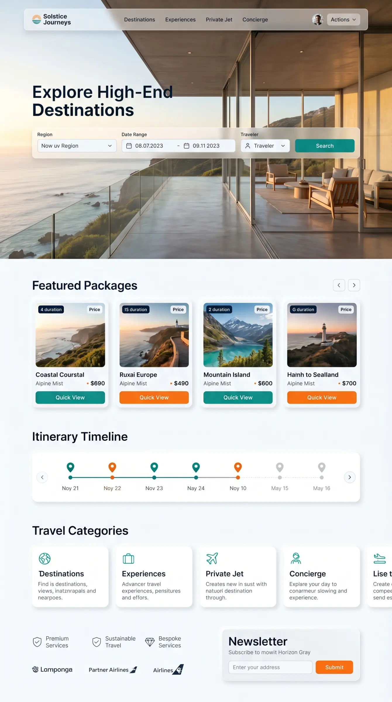 Master Landing Page