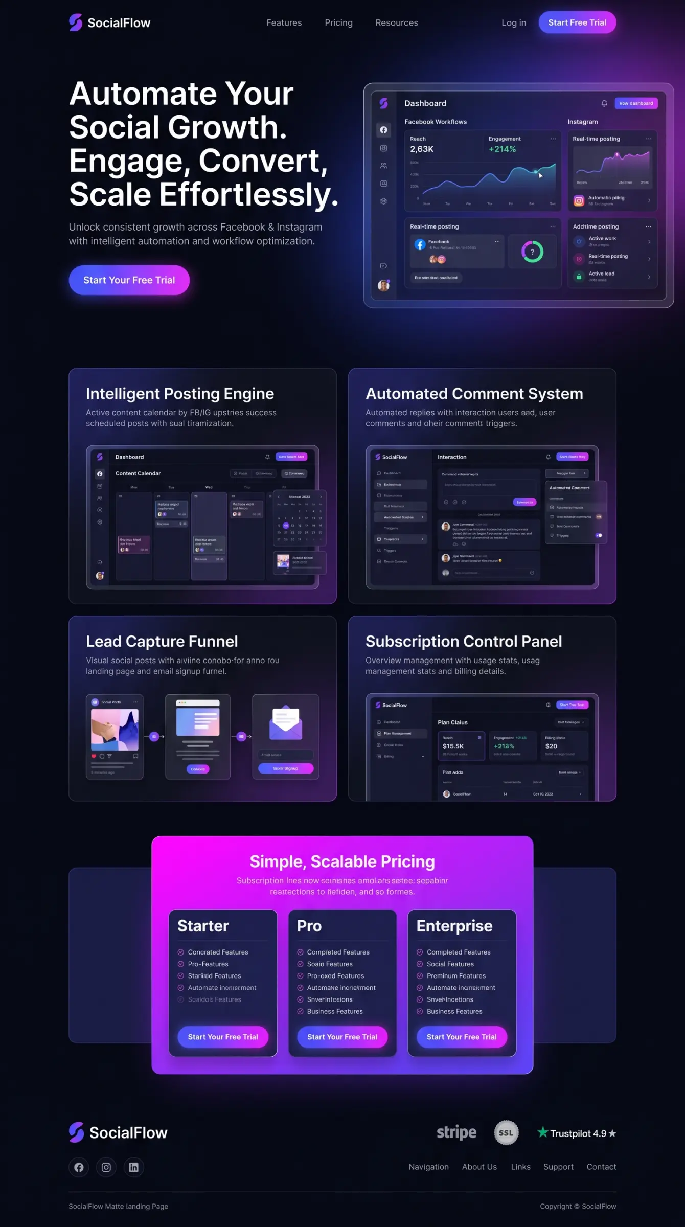 Main Landing Page